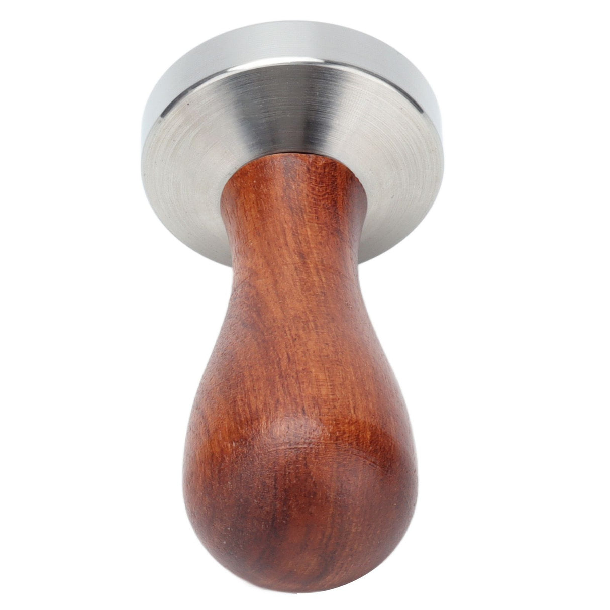 53mm Coffee Tamper with Wooden Handle Stainless Steel Coffee Powder Hammer for Restaurant