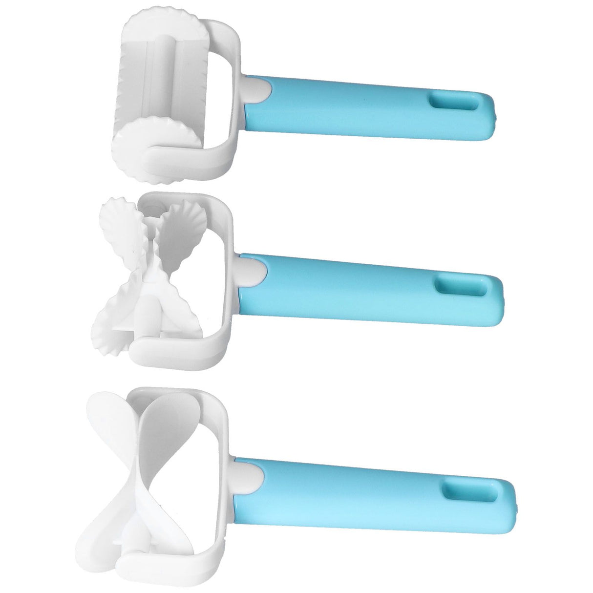 3Pcs/Set DIY Dough Cutter Roller Baking Accessory for Wonton Biscuit Cookies Dumpling Cake Making