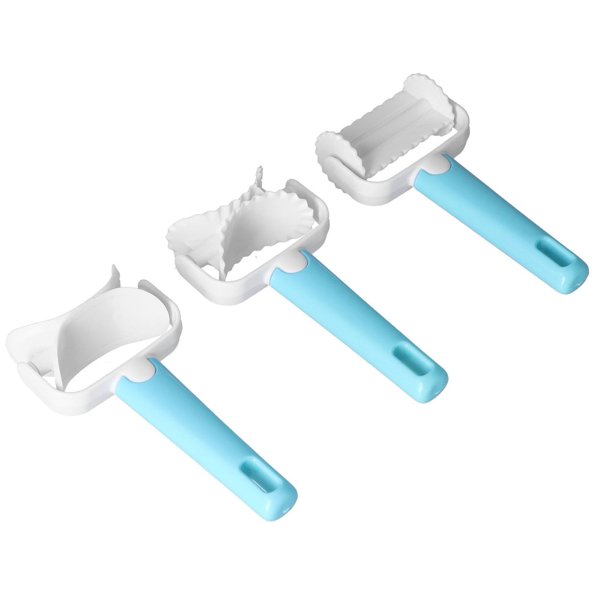 3Pcs/Set DIY Dough Cutter Roller Baking Accessory for Wonton Biscuit Cookies Dumpling Cake Making