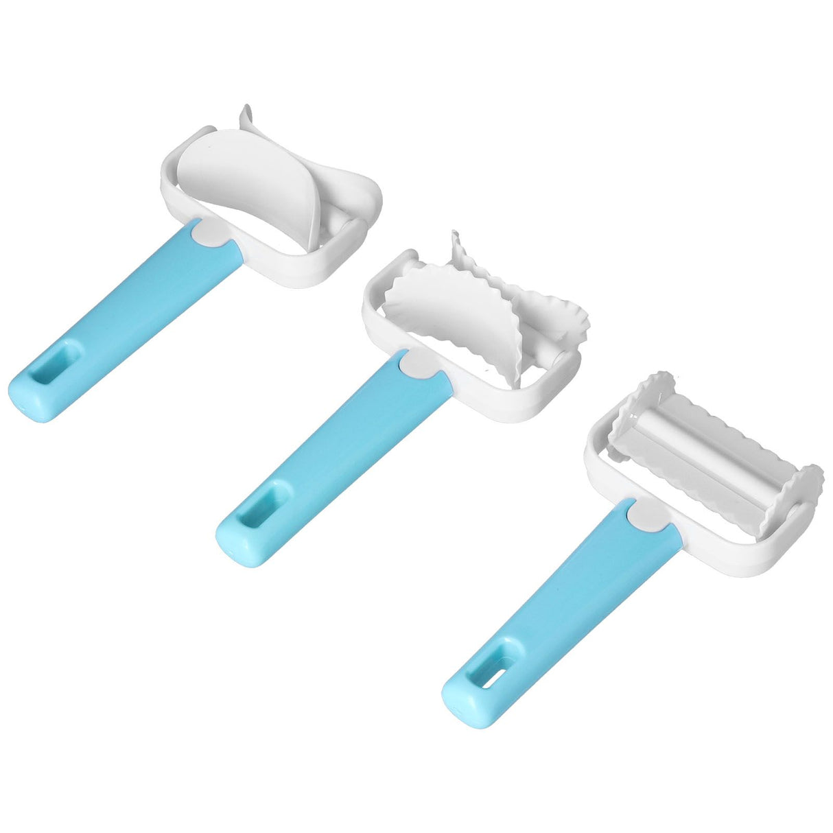 3Pcs/Set DIY Dough Cutter Roller Baking Accessory for Wonton Biscuit Cookies Dumpling Cake Making