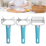 3Pcs/Set DIY Dough Cutter Roller Baking Accessory for Wonton Biscuit Cookies Dumpling Cake Making