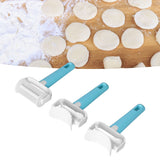 3Pcs/Set DIY Dough Cutter Roller Baking Accessory for Wonton Biscuit Cookies Dumpling Cake Making