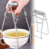 304 Stainless Steel Hot Dish Plate Clip Anti Scalding Non Slip Dish Gripper Bowl Clamp Holder for Home Kitchen