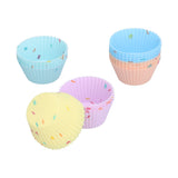 20Pcs Silicone Cupcake Mold Non Stick Reusable Baking Molds for Muffin Biscuits Cheese Cake PastriesRound