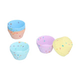20Pcs Silicone Cupcake Mold Non Stick Reusable Baking Molds for Muffin Biscuits Cheese Cake PastriesRound - Close-Up Angle