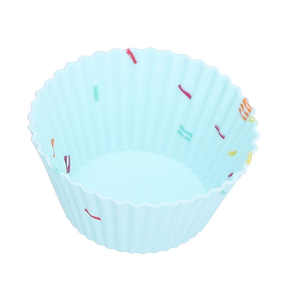 20Pcs Silicone Cupcake Mold Non Stick Reusable Baking Molds for Muffin Biscuits Cheese Cake PastriesRound