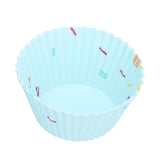 20Pcs Silicone Cupcake Mold Non Stick Reusable Baking Molds for Muffin Biscuits Cheese Cake PastriesRound