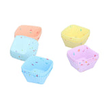 20Pcs Silicone Cupcake Mold Non Stick Reusable Baking Molds for Muffin Biscuits Cheese Cake PastriesSquare