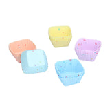 20Pcs Silicone Cupcake Mold Non Stick Reusable Baking Molds for Muffin Biscuits Cheese Cake PastriesSquare - 45-Degree Angle