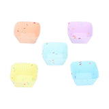 20Pcs Silicone Cupcake Mold Non Stick Reusable Baking Molds for Muffin Biscuits Cheese Cake PastriesSquare