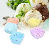20Pcs Silicone Cupcake Mold Non Stick Reusable Baking Molds for Muffin Biscuits Cheese Cake PastriesSquare