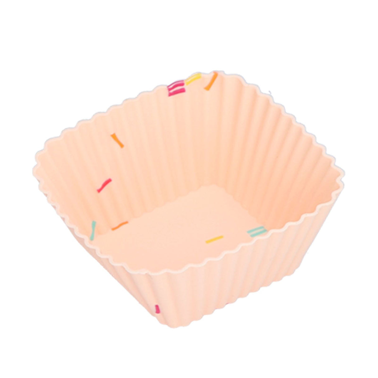 20Pcs Silicone Cupcake Mold Non Stick Reusable Baking Molds for Muffin Biscuits Cheese Cake PastriesSquare