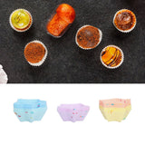 20pcs Silicone Baking Cups Bright Colors Cute Shapes Reusable Cake Making Molds for Donuts PuddingsStar Set - Extra Image