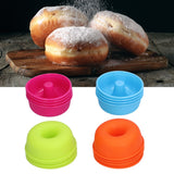 16pcs Donut Mold Bright Colors Reusable Cleanable Reliable Baking Cups for Pastries Puddings