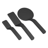3Pcs Spatula Set Nylon Scraper with Beveled Edge Kitchen Utensils For Frying Egg Bread Muffins - Top-Down View