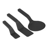 3Pcs Spatula Set Nylon Scraper with Beveled Edge Kitchen Utensils For Frying Egg Bread Muffins - Low Angle
