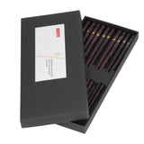 5 Pair Japanese Style Wooden Chopsticks Golden Printed Flowers Reusable Traditional Stylish Gift for Family Friends