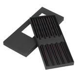 5 Pairs Chopsticks Ironwood Black Round Reusable 23cm/9.1in Long for Japanese Style Tableware Classic