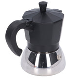 Coffee Pot Easy Clean Operation Widely Used Aluminum Stainless Steel Compact Size Coffee Maker300ml - Rear View