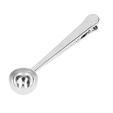 Coffee Scoop Food Grade Stainless Steel Dishwasher Available 2 in 1 Sealing Function Spoon for Kitchen Restaurant