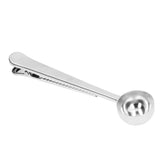 Coffee Scoop Food Grade Stainless Steel Dishwasher Available 2 in 1 Sealing Function Spoon for Kitchen Restaurant