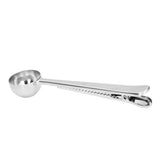 Coffee Scoop Food Grade Stainless Steel Dishwasher Available 2 in 1 Sealing Function Spoon for Kitchen Restaurant