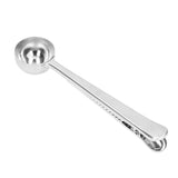 Coffee Scoop Food Grade Stainless Steel Dishwasher Available 2 in 1 Sealing Function Spoon for Kitchen Restaurant - Extra Image