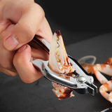 Blood Clam Opener Crab Pliers Nut Cracker Multi Functional Tool for Kitchen Shellfish Food - Rear View