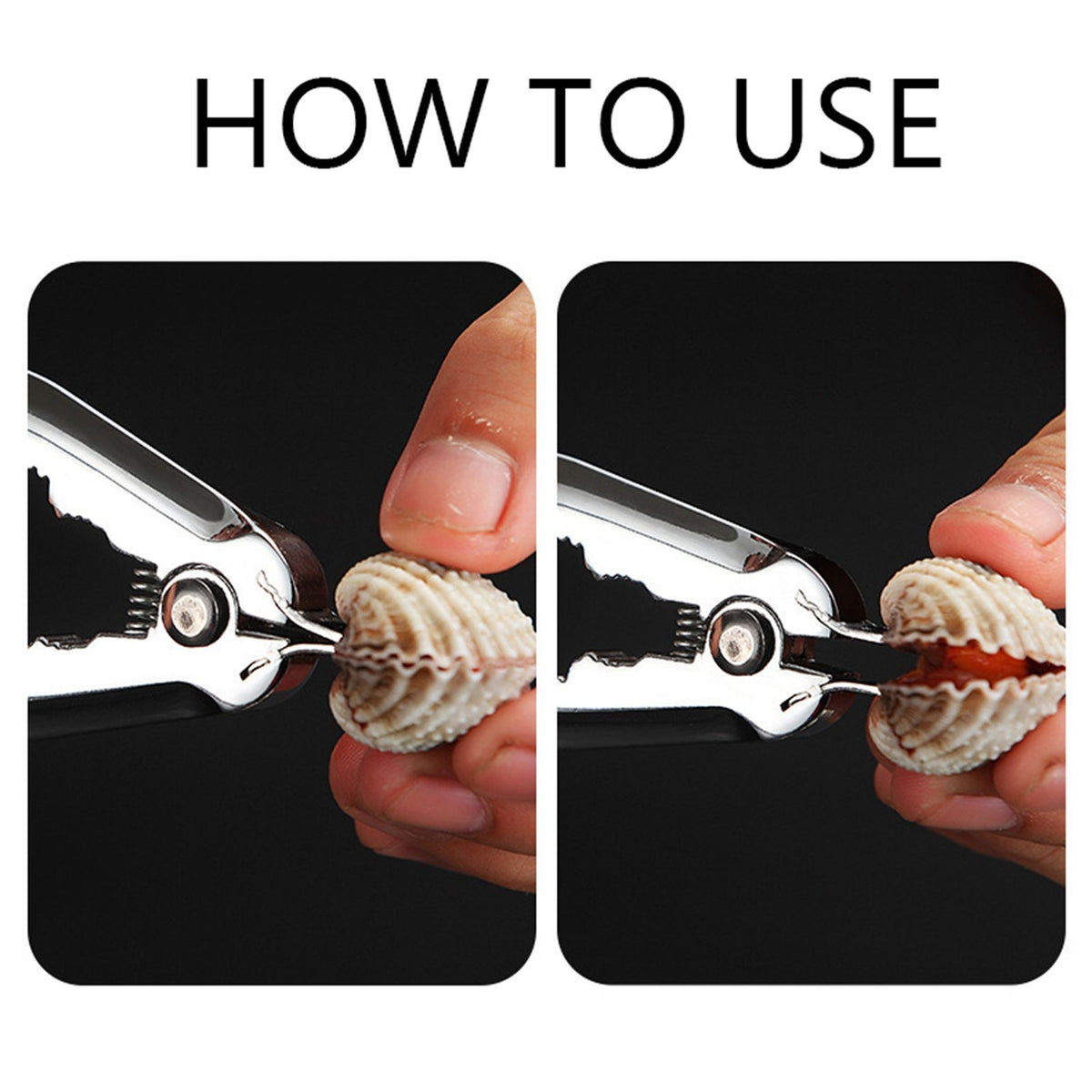 Blood Clam Opener Crab Pliers Nut Cracker Multi Functional Tool for Kitchen Shellfish Food