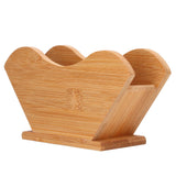 Coffee Filter Paper Holder Bamboo Countertop Reusable V Shape Tissue Dispenser for Home