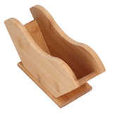 Coffee Filter Paper Holder Bamboo Countertop Reusable V Shape Tissue Dispenser for Home - 45-Degree Angle
