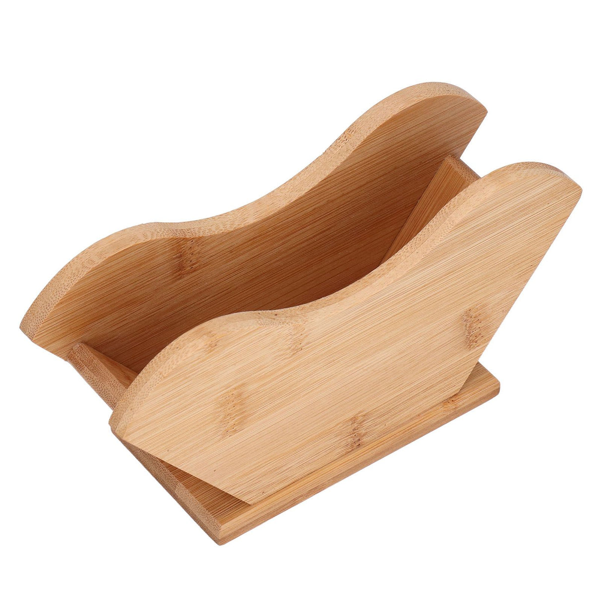Coffee Filter Paper Holder Bamboo Countertop Reusable V Shape Tissue Dispenser for Home