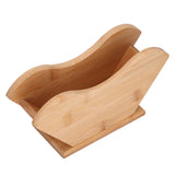 Coffee Filter Paper Holder Bamboo Countertop Reusable V Shape Tissue Dispenser for Home