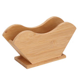 Coffee Filter Paper Holder Bamboo Countertop Reusable V Shape Tissue Dispenser for Home - Extra Image