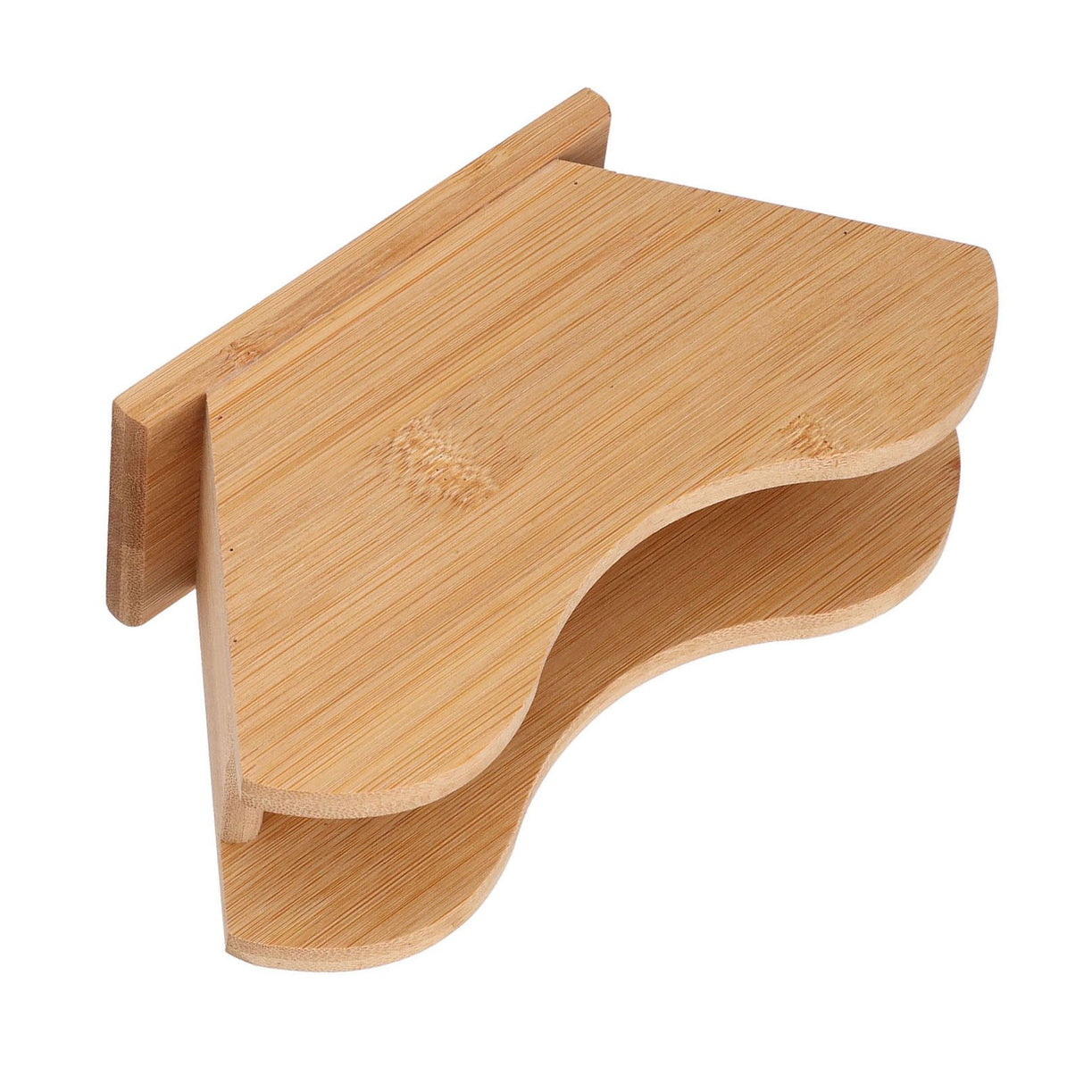 Coffee Filter Paper Holder Bamboo Countertop Reusable V Shape Tissue Dispenser for Home