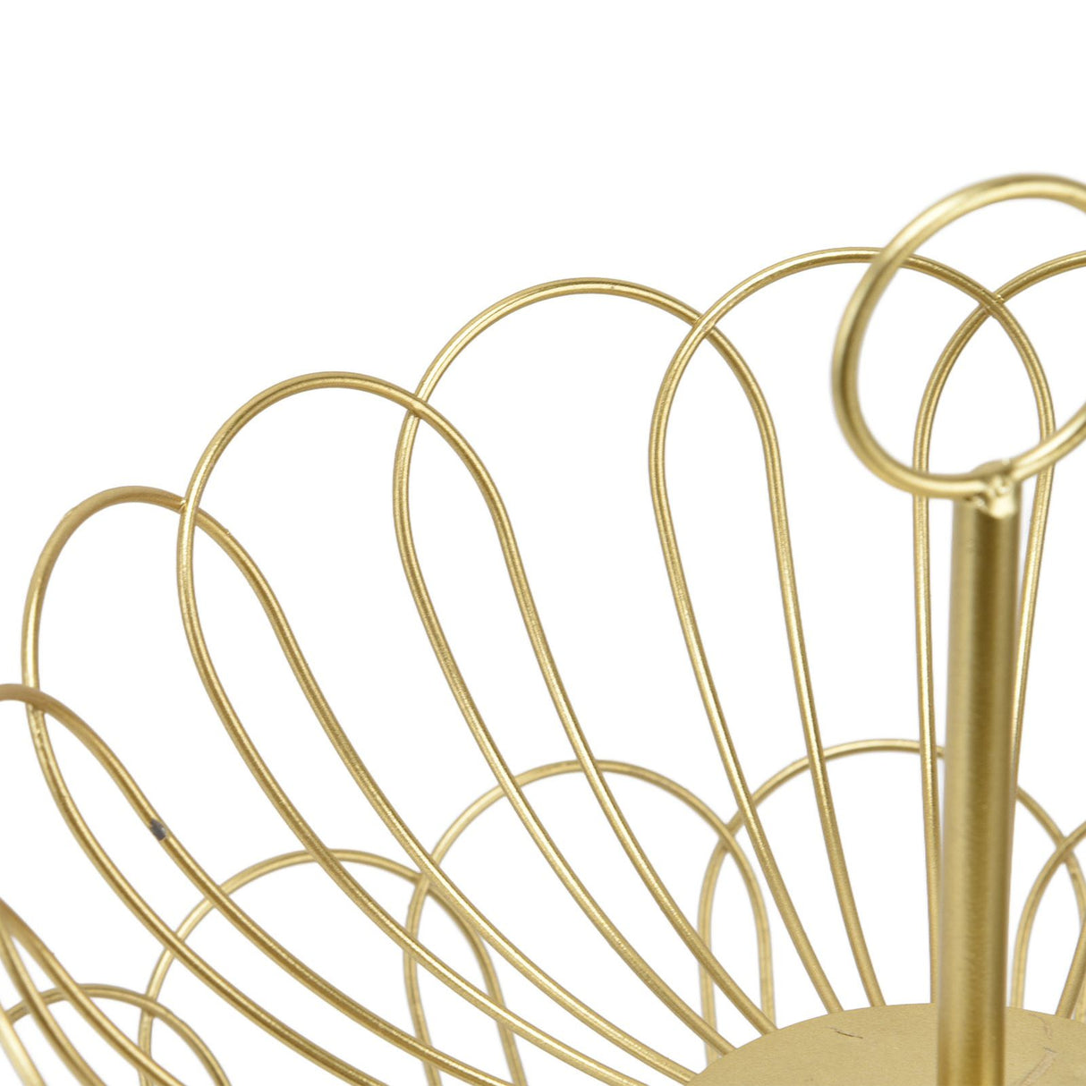 2 Tier Fruit Bowl Modern Nordic Design Geometric Detachable Gold Fruit Basket for Home Decoration