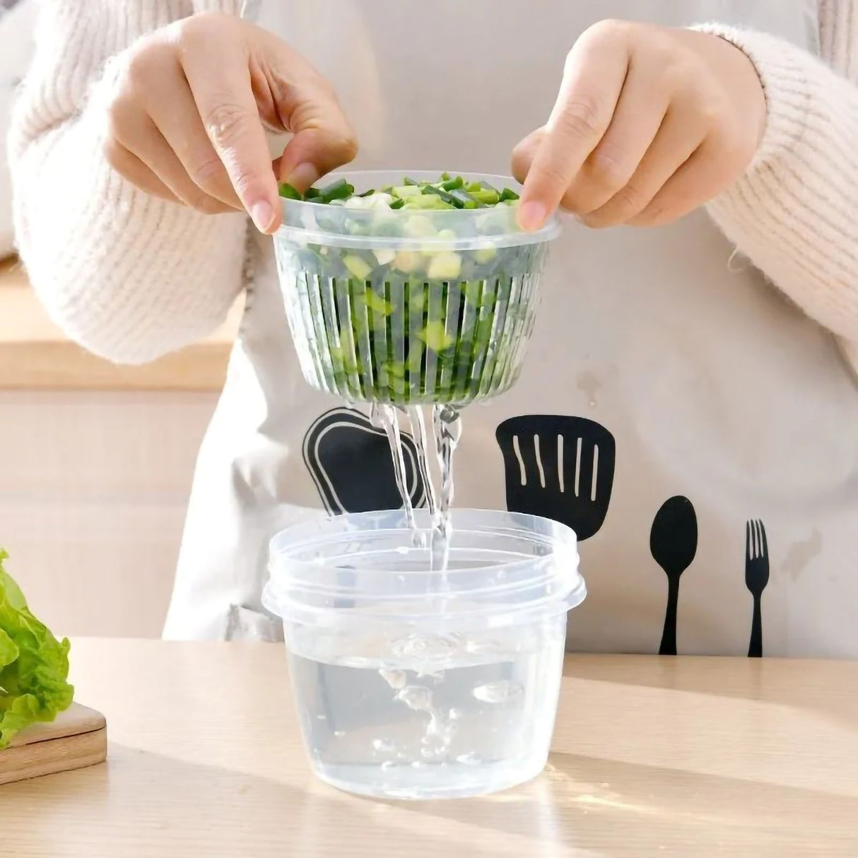 Kitchen Storage Containers Small Drain Basket Kitchen Drain Sealed Box Refrigerator Organizer Containers with Lid