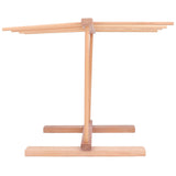 Wooden Noodle Drying Rack 15.4 X 8.7 X 11.8in Foldable Prevent Slipping Pasta Drying Rack for Home - Close-Up Angle