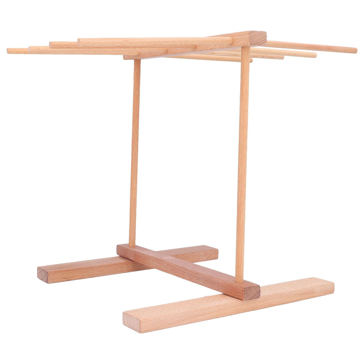 Wooden Noodle Drying Rack 15.4 X 8.7 X 11.8in Foldable Prevent Slipping Pasta Drying Rack for Home