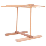 Wooden Noodle Drying Rack 15.4 X 8.7 X 11.8in Foldable Prevent Slipping Pasta Drying Rack for Home