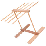Wooden Noodle Drying Rack 15.4 X 8.7 X 11.8in Foldable Prevent Slipping Pasta Drying Rack for Home