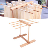 Wooden Noodle Drying Rack 15.4 X 8.7 X 11.8in Foldable Prevent Slipping Pasta Drying Rack for Home