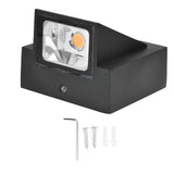 Outdoor Wall Light 5W COB Warm Light Source No Flicker IP65 Waterproof Lamp for Corridor Courtyard 85‑265V