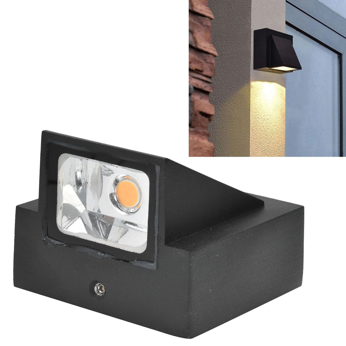 Outdoor Wall Light 5W COB Warm Light Source No Flicker IP65 Waterproof Lamp for Corridor Courtyard 85‑265V
