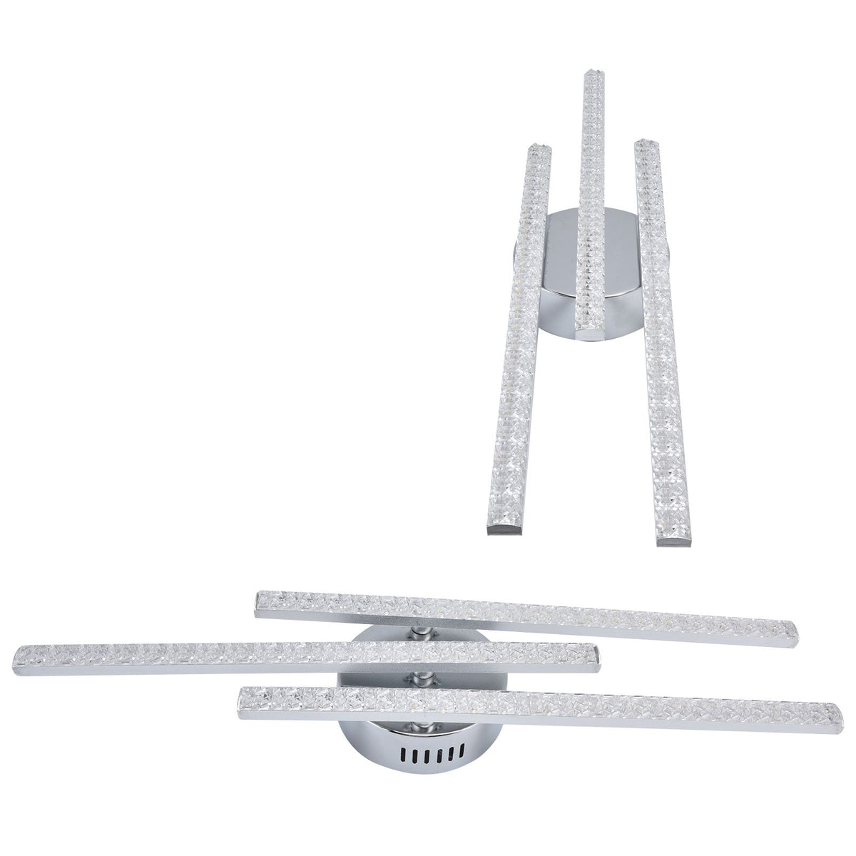 3‑Strips LED Ceiling Lamp Modern Ceiling‑Mounted Light Living Room Bedroom Decoration AC85‑265VWarm Light