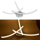 18W 105LED Ceiling Light Arc Ceiling Lamp for Living Room Bedroom Decor AC85‑265V Warm Light