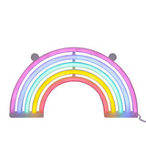 Neon Light LED Acrylic Backboard Latex Neon Light Battery Powered Night Light for Christmas New Year Birthday Performance - Front View