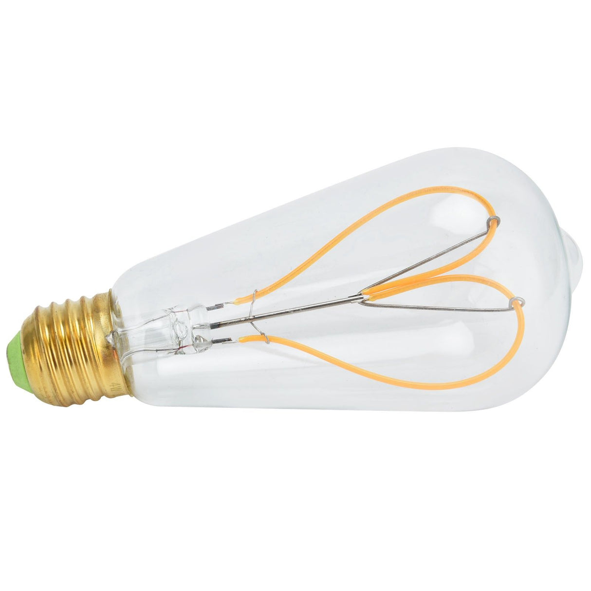 Light Bulb Love Peach Heart Shaped Transparent LED Filament Lamp Bulb 110V E27 Lamp Holder 4W Warm Light