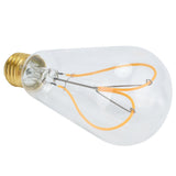 Light Bulb Love Peach Heart Shaped Transparent LED Filament Lamp Bulb 110V E27 Lamp Holder 4W Warm Light