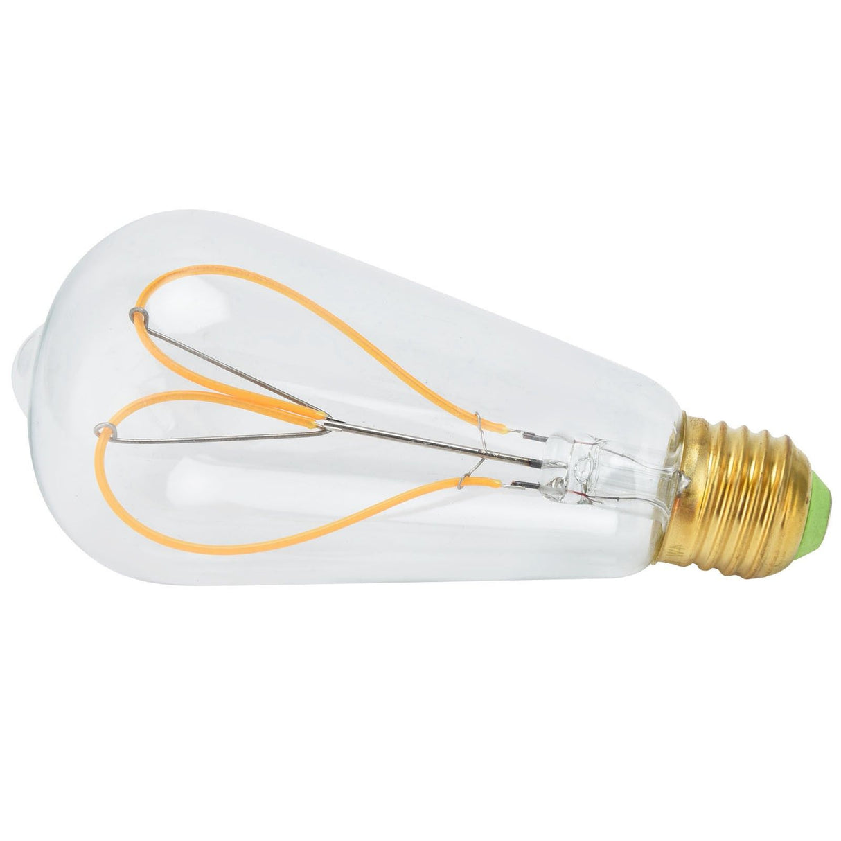 Light Bulb Love Peach Heart Shaped Transparent LED Filament Lamp Bulb 110V E27 Lamp Holder 4W Warm Light
